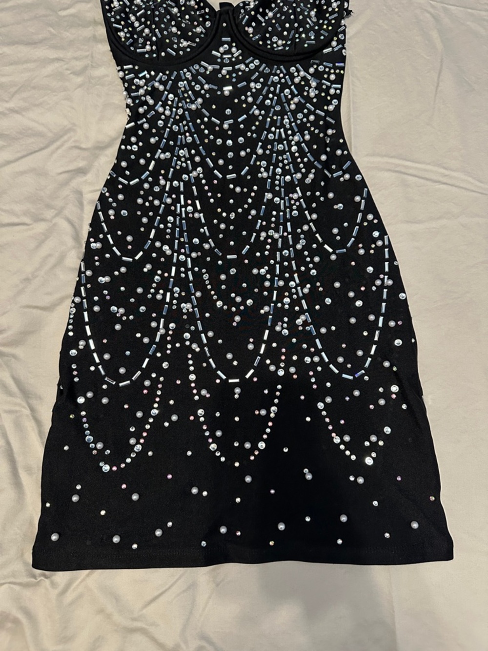 Windsor Beaded Mini Party Dress (Size Small) - Picture 3 of 6